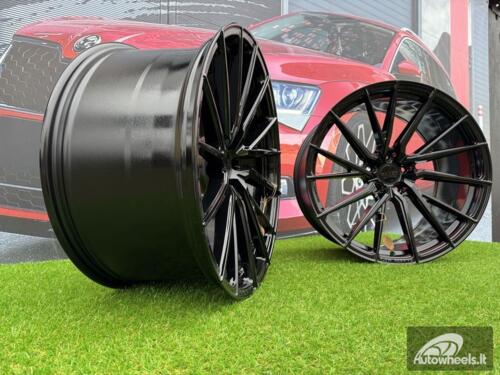 Ratlankis R20x10  5X112  ET  40  66.5  HX06F  Black (BL)  For HAXER  (K4+K2)  (HYBRID FORGED (Front+Rear))