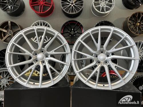 Ratlankis R20x8.5  5X112  ET  35  66.5  HX06F  Polished Silver Half Matt (MSHM)  For HAXER  (K2+K4)  (HYBRID FORGED (Front+Rear))