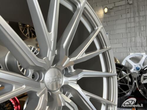 Ratlankis R20x8.5  5X112  ET  35  66.5  HX06F  Polished Silver Half Matt (MSHM)  For HAXER  (K2+K4)  (HYBRID FORGED (Front+Rear))