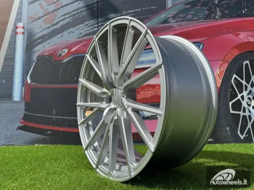 Ratlankis R21x9.5  5X112  ET  30  66.5  HX06F  Polished Silver Half Matt (MSHM)  For HAXER  (K2)  (HYBRID FORGED  (Front+Rear))