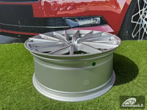 Ratlankis R21x9.5  5X112  ET  30  66.5  HX06F  Polished Silver Half Matt (MSHM)  For HAXER  (K2)  (HYBRID FORGED  (Front+Rear))