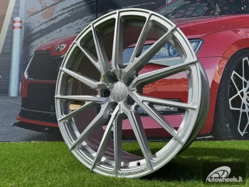 Ratlankis R21x9.5  5X112  ET  30  66.5  HX06F  Polished Silver Half Matt (MSHM)  For HAXER  (K2)  (HYBRID FORGED  (Front+Rear))