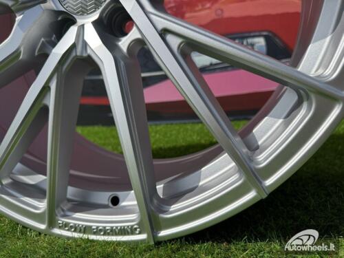 Ratlankis R21x10.5  5X112  ET  40  66.5  HX06F  Polished Silver Half Matt (MSHM)  For HAXER  (K2+P2)  (HYBRID FORGED  (Front+Rear))