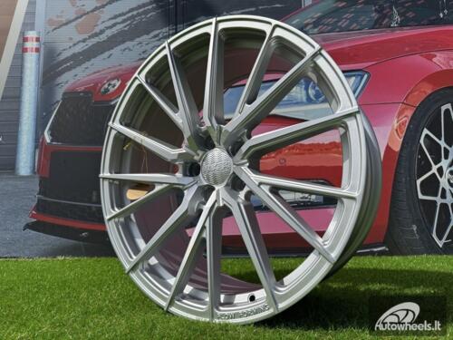 Ratlankis R21x11.5  5X112  ET  38  66.5  HX06F  Polished Silver Half Matt (MSHM)  For HAXER  (K2)  (HYBRID FORGED (AKC 120 Eur) (Front+Rear))