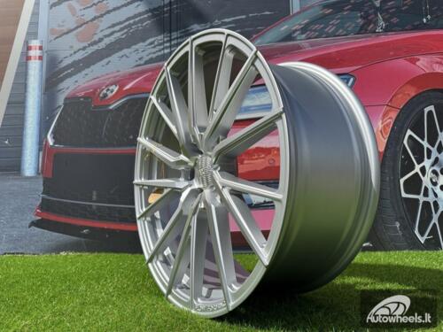 Ratlankis R21x11.5  5X112  ET  38  66.5  HX06F  Polished Silver Half Matt (MSHM)  For HAXER  (K2)  (HYBRID FORGED (AKC 120 Eur) (Front+Rear))