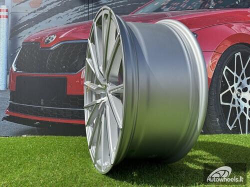 Ratlankis R21x11.5  5X112  ET  38  66.5  HX06F  Polished Silver Half Matt (MSHM)  For HAXER  (K2)  (HYBRID FORGED (AKC 120 Eur) (Front+Rear))