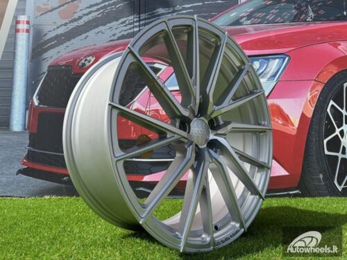 Ratlankis R21x11.5  5X112  ET  38  66.5  HX06F  Polished Silver Half Matt (MSHM)  For HAXER  (K2)  (HYBRID FORGED (AKC 120 Eur) (Front+Rear))