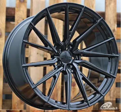 Ratlankis R22x9.5  5X112  ET  35  66.5  HX06F  Black (BL)  For HAXER  (K4)  (HYBRID FORGED (Front+Rear))