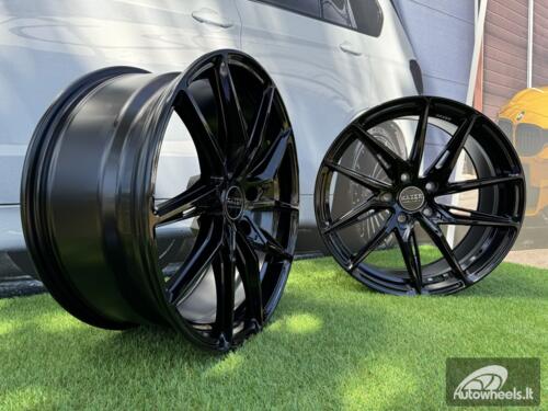Ratlankis R20x8.5  5X112  ET  25  66.5  HX08F  (23140)  Black (BL)  For HAXER  (K7)  (HYBRID FORGED (Front+Rear))