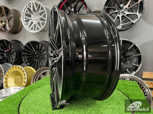 Ratlankis R20x8.5  5X112  ET  25  66.6  I0294  Black Polished (MB)  For BMW  (P2+K7)  (Rear+Front)
