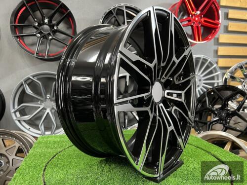 Ratlankis R19x8  5X120  ET  36  72.6  I0294  (BYD1677)  Black Polished (MB)  For BMW  (Z1)  (Rear+Front)