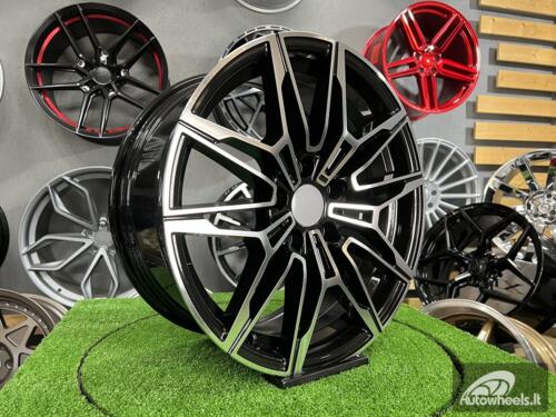 Ratlankis R18x8  5X112  ET  27  66.6  I0294  (BYD1677)  Black Polished (MB)  For BMW  (P+Z2)