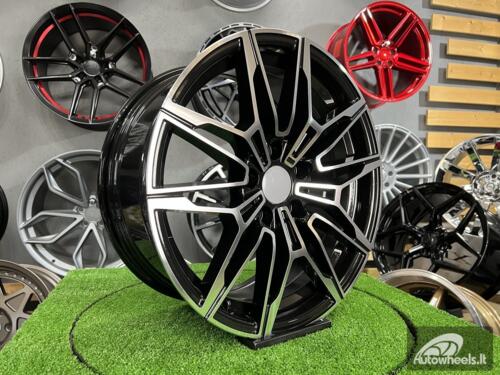 Ratlankis R18x8  5X120  ET  34  72.6  I0294  (BYD1677)  Black Polished (MB)  For BMW  (P+Z2+P1+Z1)  (Front+Rear)