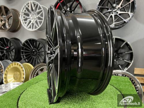 Ratlankis R18x8  5X120  ET  34  72.6  I0294  (BYD1677)  Black Polished (MB)  For BMW  (P+Z2+P1+Z3)  (Front+Rear)