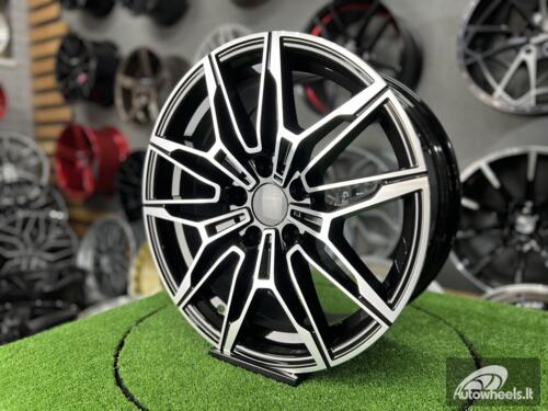 Ratlankis R18x9  5X120  ET  40  72.6  I0294  (BYD1677)  Black Polished (MB)  For BMW  (P1+Z2)  (Front+Rear)