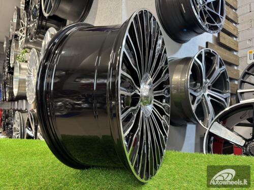 Ratlankis R21x9  5X112  ET  30  66.6  I0313  (BY1785)  Black Polished (MB)  For MER  (P+Z3+Z2)  (Rear+Front)