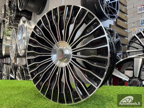 Ratlankis R19x9.5  5X112  ET  43.5  66.6  I0313  (XF116)  Black Polished (MB)  For MER  (K4)  (HYBRID FORGED (Front+Rear))