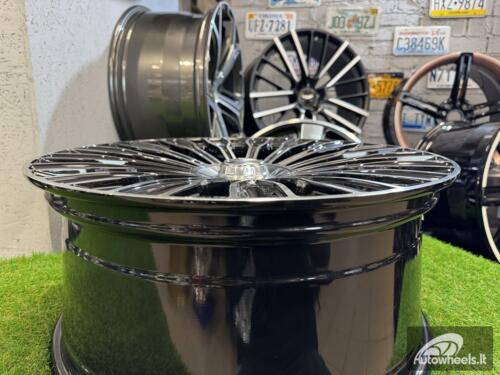 Ratlankis R19x9.5  5X112  ET  43.5  66.6  I0313  (XF116)  Black Polished (MB)  For MER  (K4)  (HYBRID FORGED (Front+Rear))