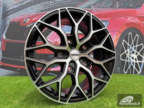 Ratlankis R18x8  5X160  ET  50  65.1  I0319  (IN-LD1)  Black Polished (MB)  For RACIN  (K7)  (Gloss Black Polished Style Vossen (max 1100kg))