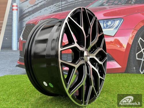 Ratlankis R18x8  5X160  ET  50  65.1  I0319  (IN-LD1)  Black Polished (MB)  For RACIN  (K7)  (Gloss Black Polished Style Vossen (max 1100kg))