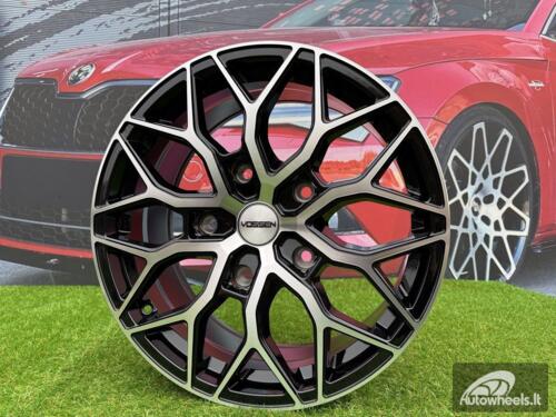 Ratlankis R18x8  5X160  ET  50  65.1  I0319  (IN-LD1)  Black Polished (MB)  For RACIN  (K7+M+Z5)  (Style Vossen (max 1100kg))