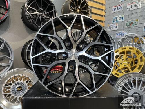 Ratlankis R18x8  5X160  ET  50  65.1  I0319  (IN-LD1)  Black Polished (MB)  For RACIN  (K7+P2)  (4x4 Gloss Black Polished Style Vossen (max 1100kg))