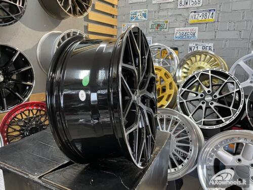 Ratlankis R18x8  5X160  ET  50  65.1  I0319  (IN-LD1)  Black Polished (MB)  For RACIN  (K7+P2)  (4x4 Gloss Black Polished Style Vossen (max 1100kg))