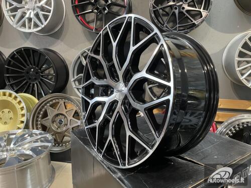 Ratlankis R18x8  5X160  ET  50  65.1  I0319  (IN-LD1)  Black Polished (MB)  For RACIN  (K7+P2)  (4x4 Gloss Black Polished Style Vossen (max 1100kg))