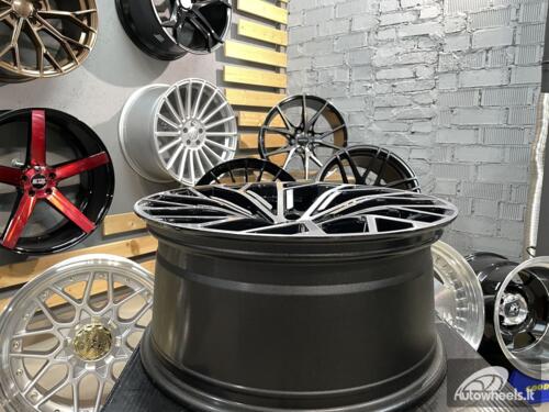 Ratlankis R20x9  5X112  ET  35  66.5  I0337  Black Polished (MB)  For AUD  (P1)  ((ET37) Audi A8)