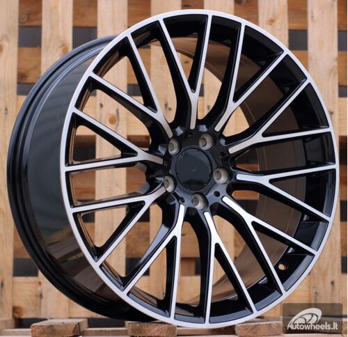 Ratlankis R20x9  5X112  ET  34  66.6  I0342  Black Polished (MB)  For MER  (P1)  (New S-CLASS W223)