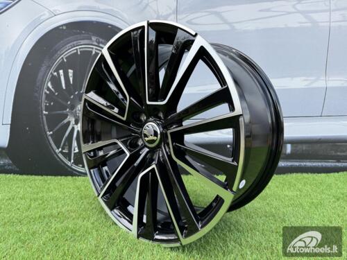 Ratlankis R19x8  5X112  ET  44  57.1  I0361  Black Polished (MB)  For SKODA  (Z6+Z5)