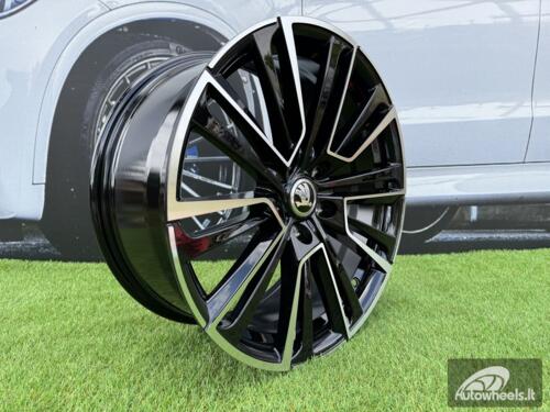Ratlankis R19x8  5X112  ET  44  57.1  I0361  Black Polished (MB)  For SKODA  (Z6+Z5)