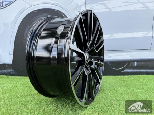 Ratlankis R19x8  5X112  ET  44  57.1  I0361  Black Polished (MB)  For SKODA  (Z6+Z5)