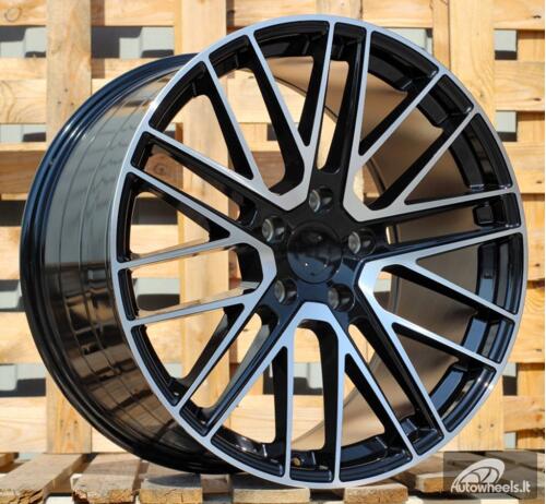 Ratlankis R21x11.5  5X130  ET  67  71.6  I0375  Black Polished (MB)  For PORCH  (K7)  (Rear+Front)