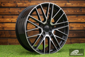 Ratlankis R21x9.5  5X130  ET  69  71.6  I0375  Black Polished (MB)  For PORCH  (K7)  (Rear+Front)