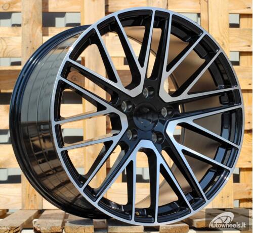 Ratlankis R21x9.5  5X130  ET  69  71.6  I0375  Black Polished (MB)  For PORCH  (P1)  (Rear+Front)