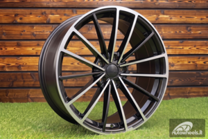 Ratlankis R19x8  5X112  ET  45  57.1  I0383  Black Polished (MB)  For VW  (K7)