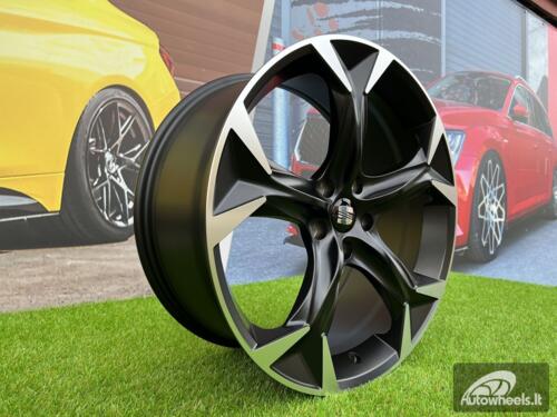 Ratlankis R18x8  5X112  ET  40  57.1  I5163  Black Polished Half Matt (MBHM)  For CUPRA  (P1)
