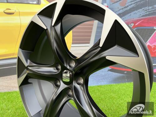 Ratlankis R18x8  5X112  ET  40  57.1  I5163  Black Polished Half Matt (MBHM)  For CUPRA  (P1)