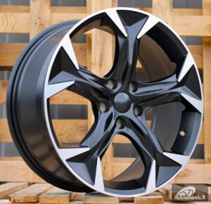 Ratlankis R18x8  5X112  ET  40  57.1  I5163  Black Polished Half Matt (MBHM)  For CUPRA  (P1)