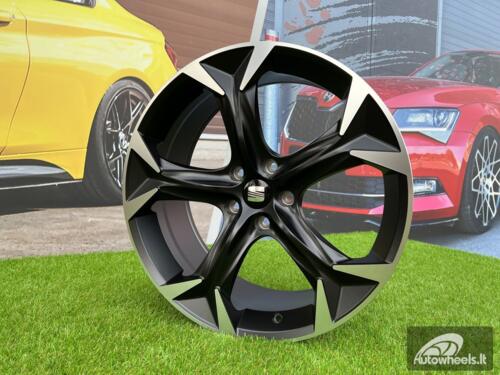 Ratlankis R18x8  5X112  ET  40  57.1  I5163  Black Polished Half Matt (MBHM)  For CUPRA  (P1+Z7)