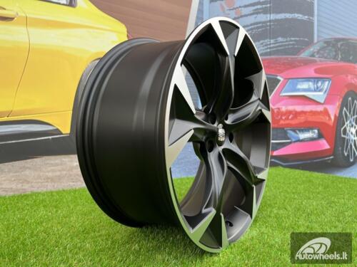 Ratlankis R19x8.5  5X112  ET  40  57.1  I5163  Black Polished Half Matt (MBHM)  For CUPRA  (Z5+P2)