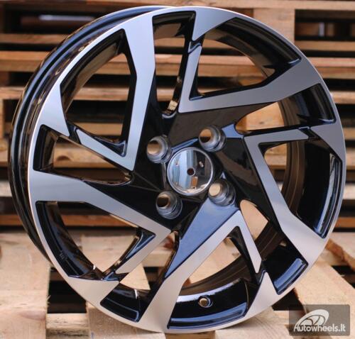 Ratlankis R15x6  4X100  ET  40  54.1  I5417  Black Polished (MB)  For TOYOT  (Z3+K7)