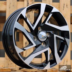 Ratlankis R15x5.5  4X100  ET  45  54.1  I5418  Black Polished (MB)  For TOYOT  (Z5)