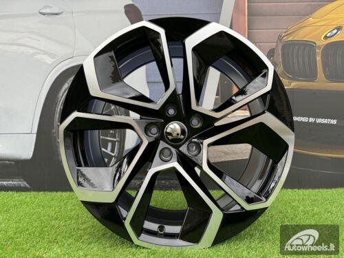 Ratlankis R18x8  5X112  ET  42  57.1  I5561  Black Polished (MB)  For SKODA  (Z5)  (BP)