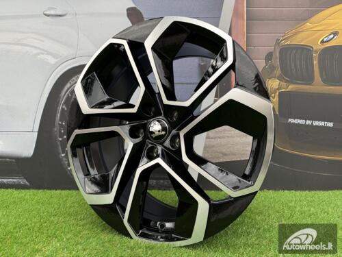 Ratlankis R18x8  5X112  ET  42  57.1  I5561  Black Polished (MB)  For SKODA  (Z5)  (BP)