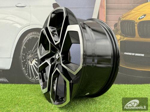 Ratlankis R18x8  5X112  ET  42  57.1  I5561  Black Polished (MB)  For SKODA  (Z5)  (BP)