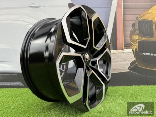 Ratlankis R18x8  5X112  ET  42  57.1  I5561  Black Polished (MB)  For SKODA  (Z5)  (BP)