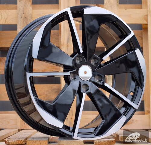 Ratlankis R18x8  5X112  ET  45  57.1  I5579  Black Polished (MB)  For SKODA  (A+K7)