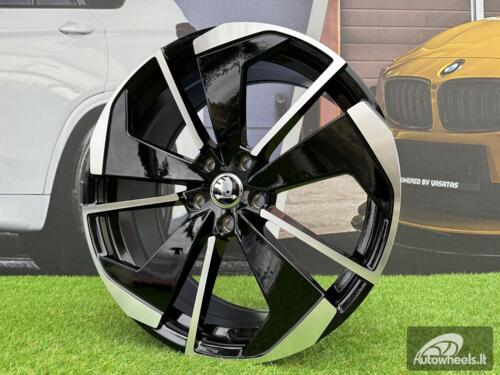 Ratlankis R18x8  5X112  ET  45  57.1  I5579  Black Polished (MB)  For SKODA  (A+K7)